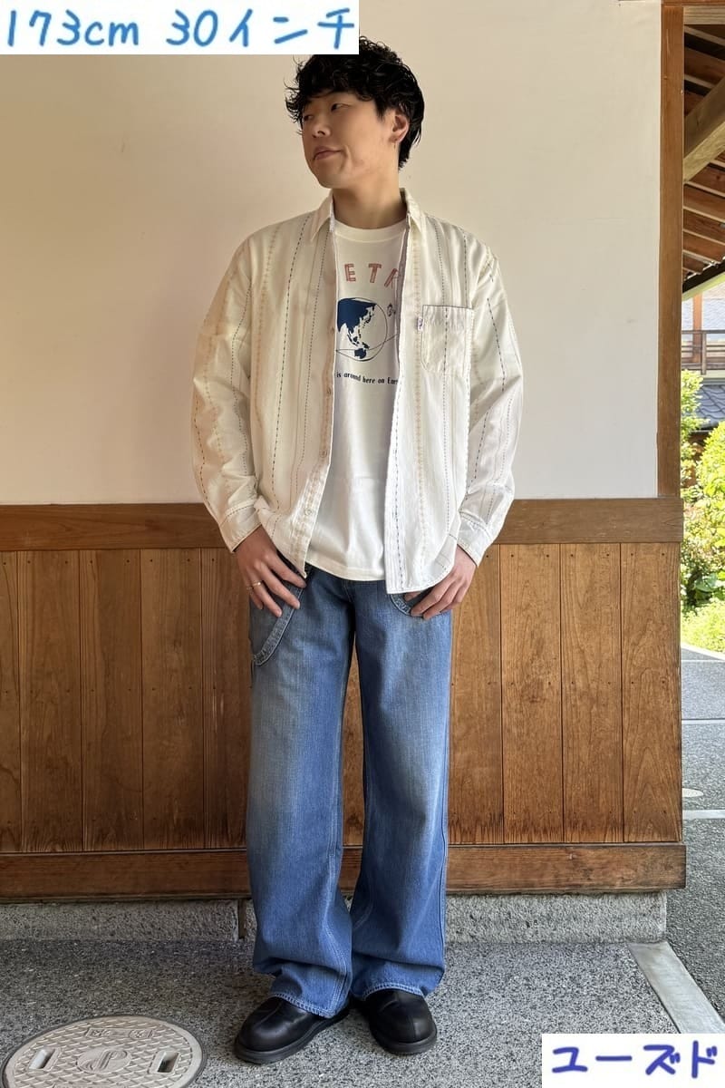 【BlueTrick】 ワイドガーデニングパンツ OW/ユーズド