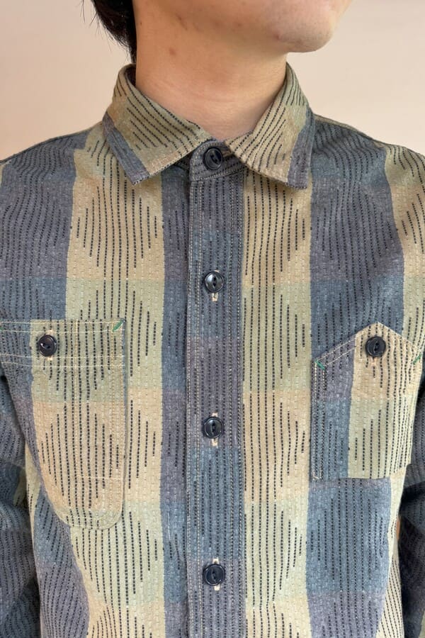 【BlueTrick】ダイヤワークシャツ(メンズ)