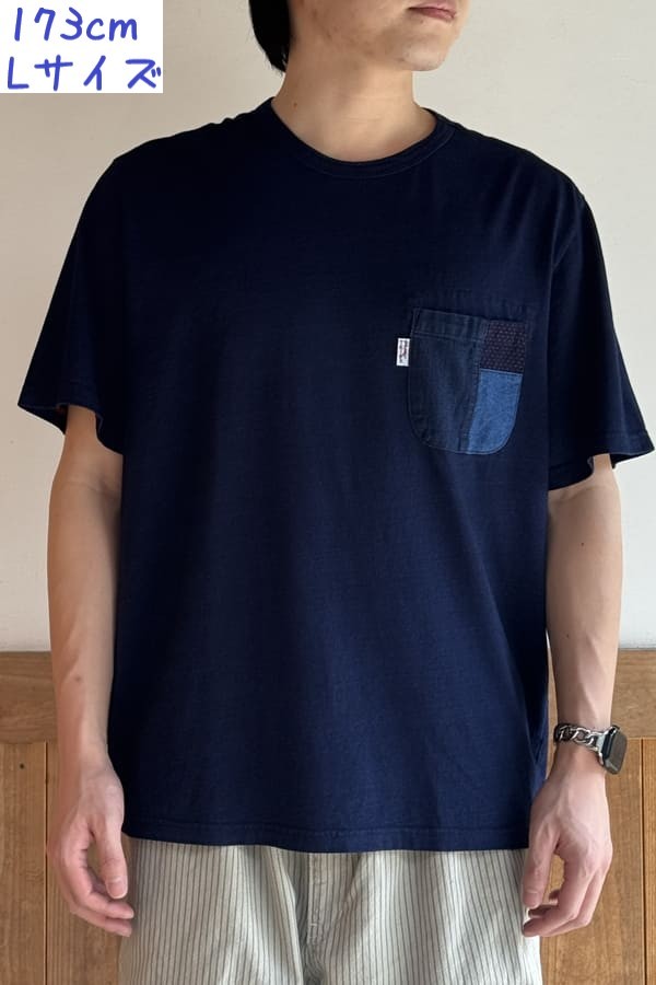 【BlueTrick】インディゴニットPK付き 半袖Tシャツ(ユニセックス)