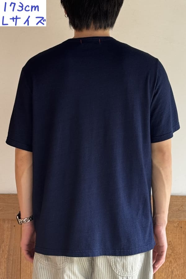 【BlueTrick】インディゴニットPK付き 半袖Tシャツ(ユニセックス)