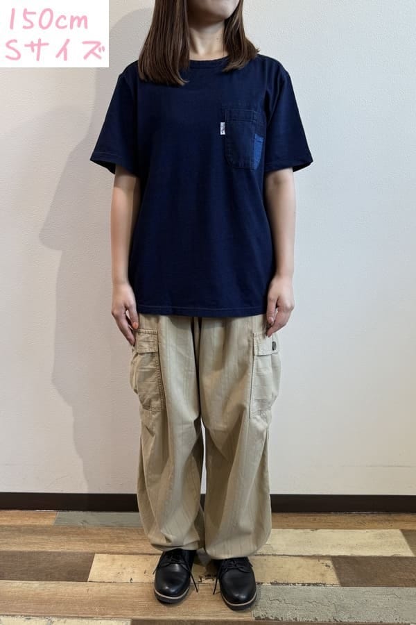 【BlueTrick】インディゴニットPK付き 半袖Tシャツ(ユニセックス)