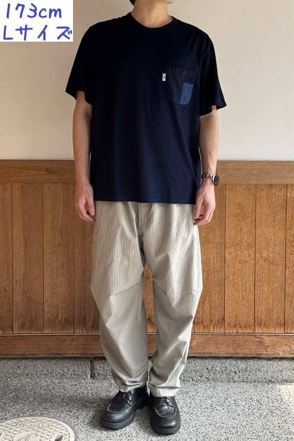 【BlueTrick】インディゴニットPK付き 半袖Tシャツ(ユニセックス)