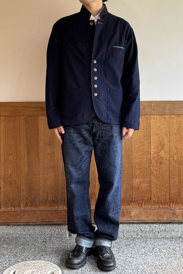 【BlueTrick】切替えゆるテーラージャケット (ユニセックス)