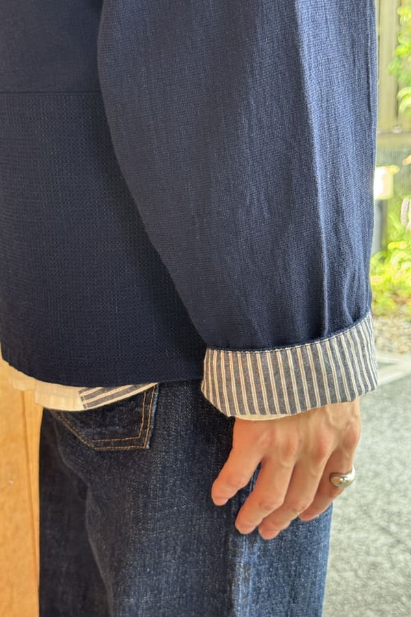 【BlueTrick】切替えゆるテーラージャケット (ユニセックス)