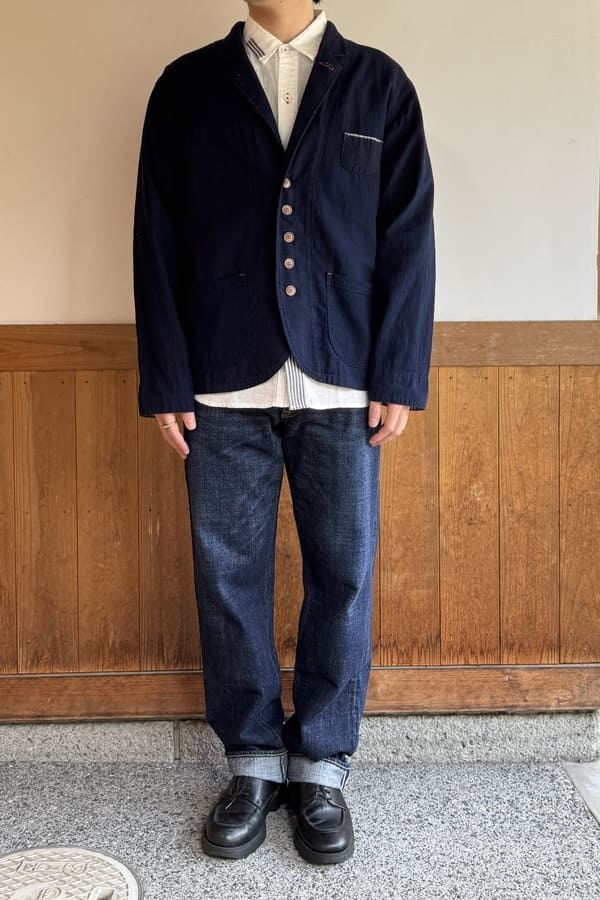 【BlueTrick】切替えゆるテーラージャケット (ユニセックス)