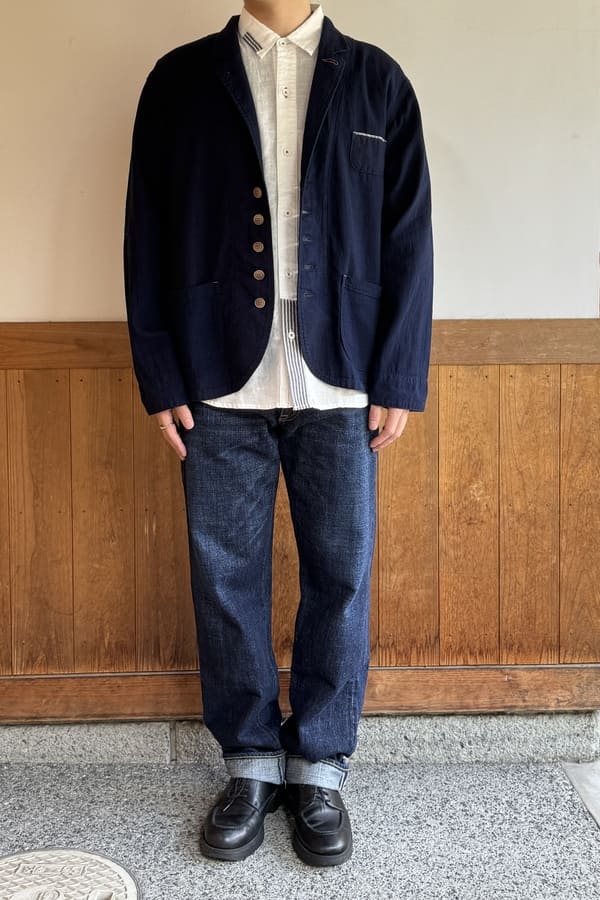 【BlueTrick】切替えゆるテーラージャケット (ユニセックス)