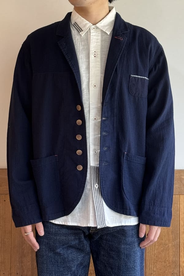 【BlueTrick】切替えゆるテーラージャケット (ユニセックス)