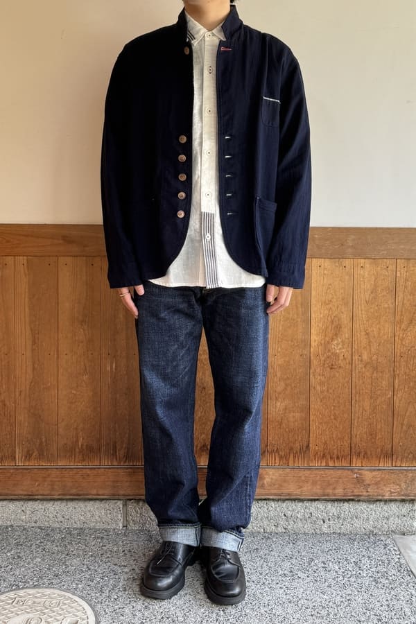 【BlueTrick】切替えゆるテーラージャケット (ユニセックス)