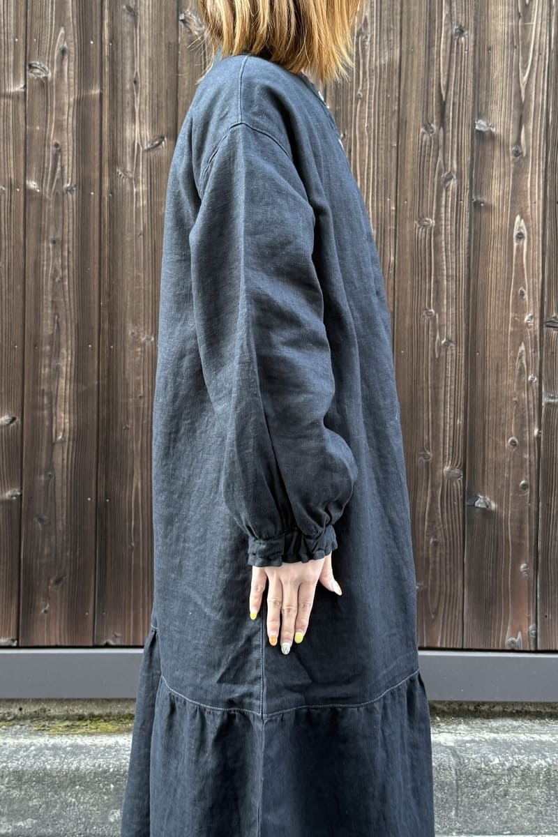 定価¥20900 ichi コットンリネン2wayワンピース ブルー 新品 i c h i 241018 Cotton Linen 2way Dress / 2 COLO