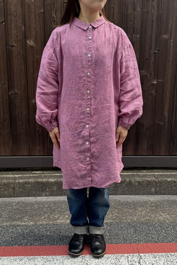 【美品】アトリエまりこ　ピンク色のTシャツ生地チュニック マルニ MARNI Tシャツ カットソー オーガニックコットン ピンク