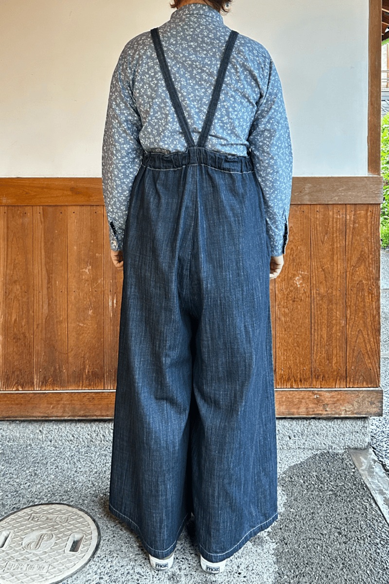 BlueTrick】サロペットワイドパンツ デニム（レディース） | パンツ