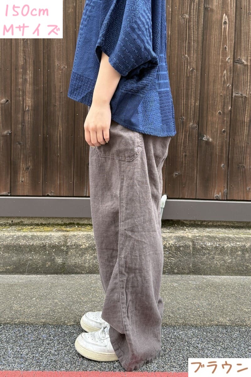 BlueTrick】 リネンワイドイージーパンツ（ユニセックス） | パンツ