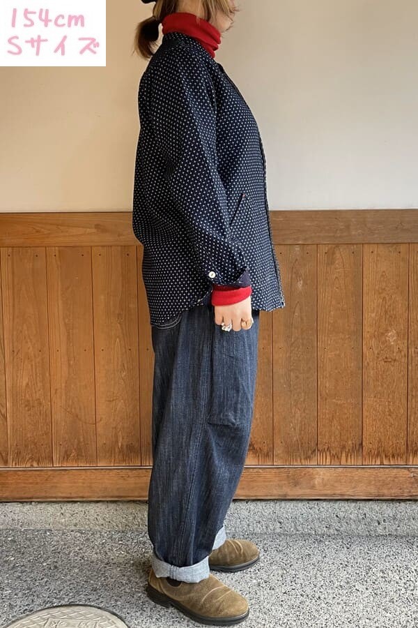 【BlueTrick】バンドシャツジャケット オフクロス(ユニセックス)