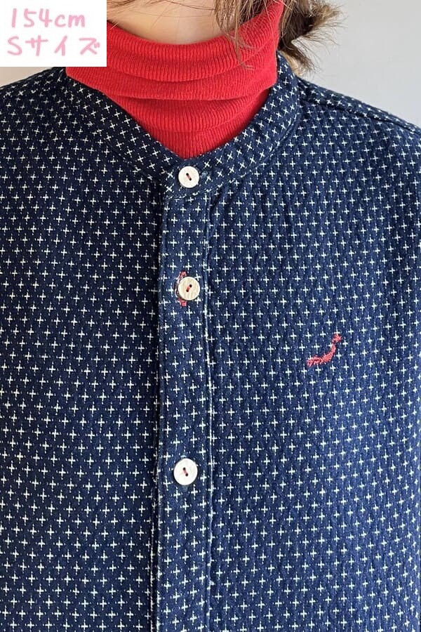 【BlueTrick】バンドシャツジャケット オフクロス(ユニセックス)