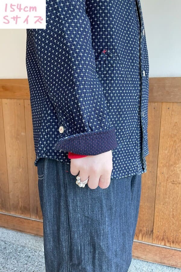 【BlueTrick】バンドシャツジャケット オフクロス(ユニセックス)