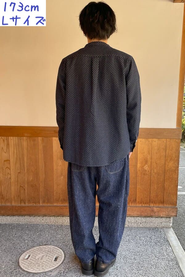 【BlueTrick】バンドシャツジャケット オフクロス(ユニセックス)