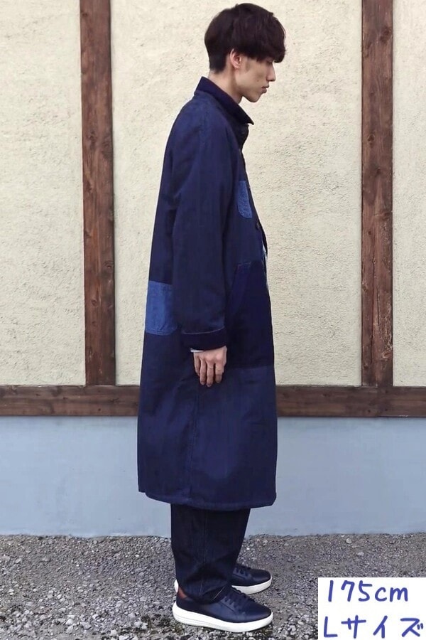 BlueTrick】 PKパッチ ロングショップコート （ユニセックス