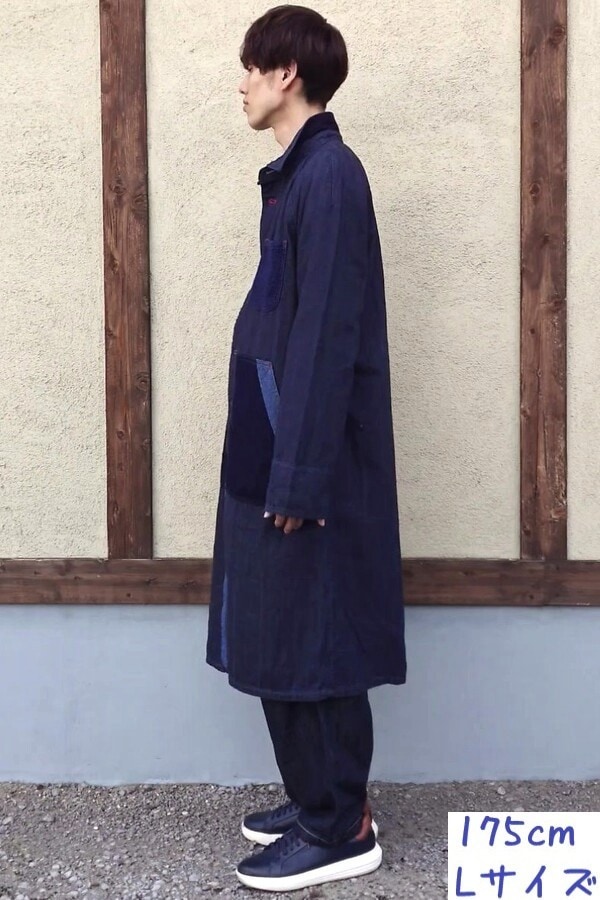 【日本製】岡山児島 BlueTrick ブルートリック パッチワーク コート 日本製】岡山児島 BlueTrick ブルートリック パッチワーク