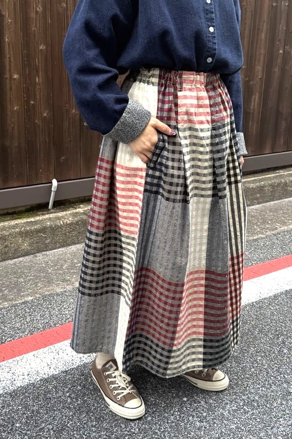 【BlueTrick】パネルチェック タックスカート