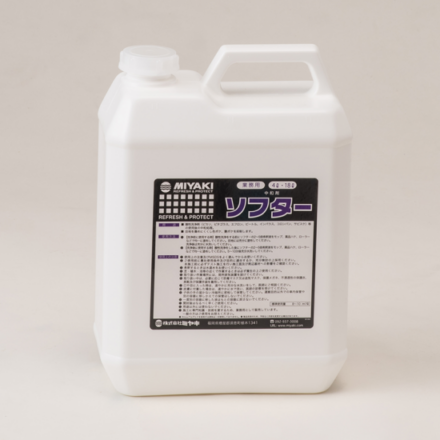 ミヤキ ソフター　4L【中和剤】【酸性に偏った床面を中性に】