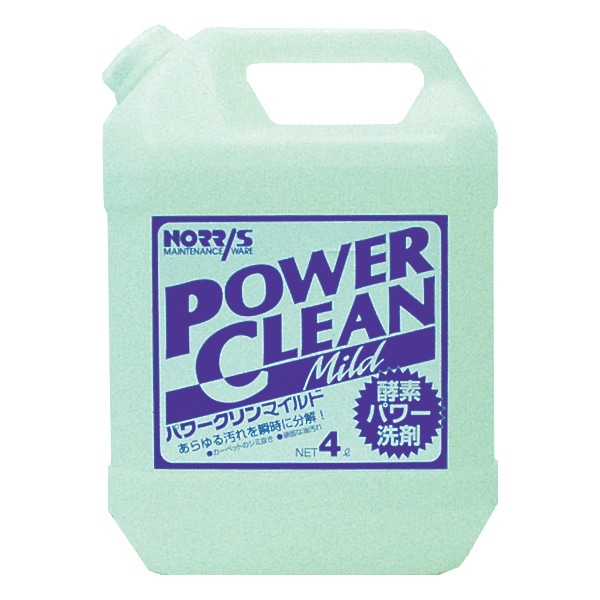 ノーリス　パワークリンマイルド　4L【カーペット洗浄】【室内のクロス壁に付着した油汚れやヤニ汚れに】
