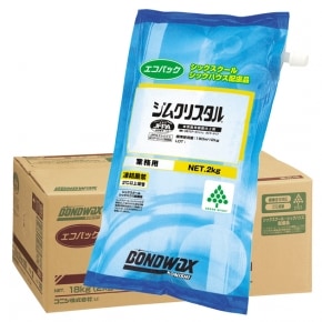 コニシ ジムクリスタル エコパック 2kgx9袋　一般化学床用ワックス【教室・学校】【ノンスリップ】