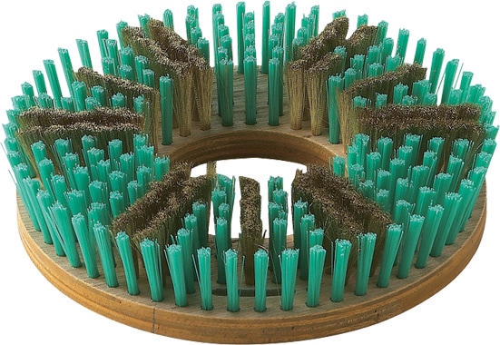 コンドル　真鍮トーロンブラシ 12インチ用　295mm【エンボス床に】【12インチポリッシャー適合】