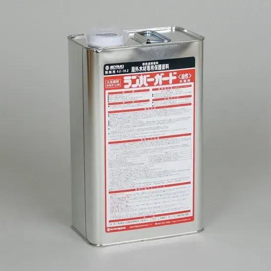 ミヤキ ランバーガード外部用　18L　木材保護剤【屋内】【木風呂不可】【油性色付き塗膜】