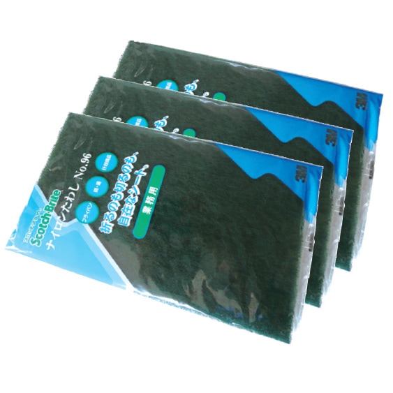 3M　スコッチナイロンタワシ No.96（緑）3枚