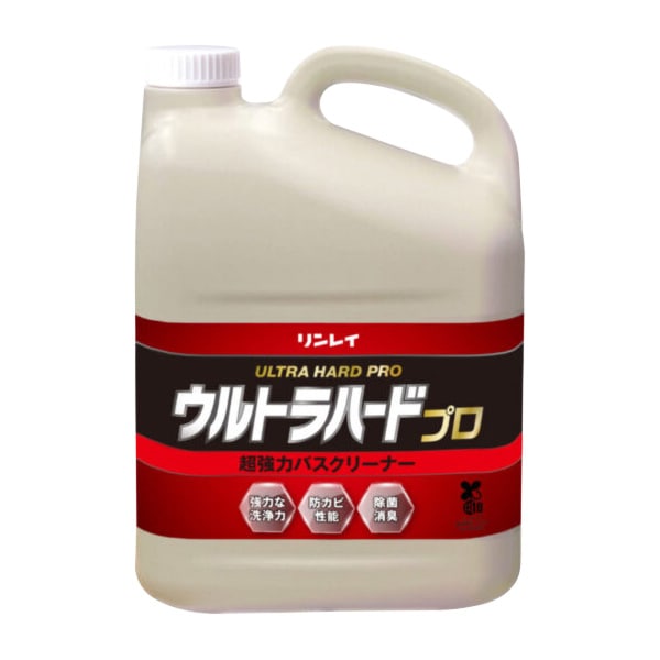 リンレイ　ウルトラハードプロ超強力バスクリーナー　4L　フロ・タイル洗剤【皮脂・ザラザラ汚れのお風呂清掃に】【アルカリ性】