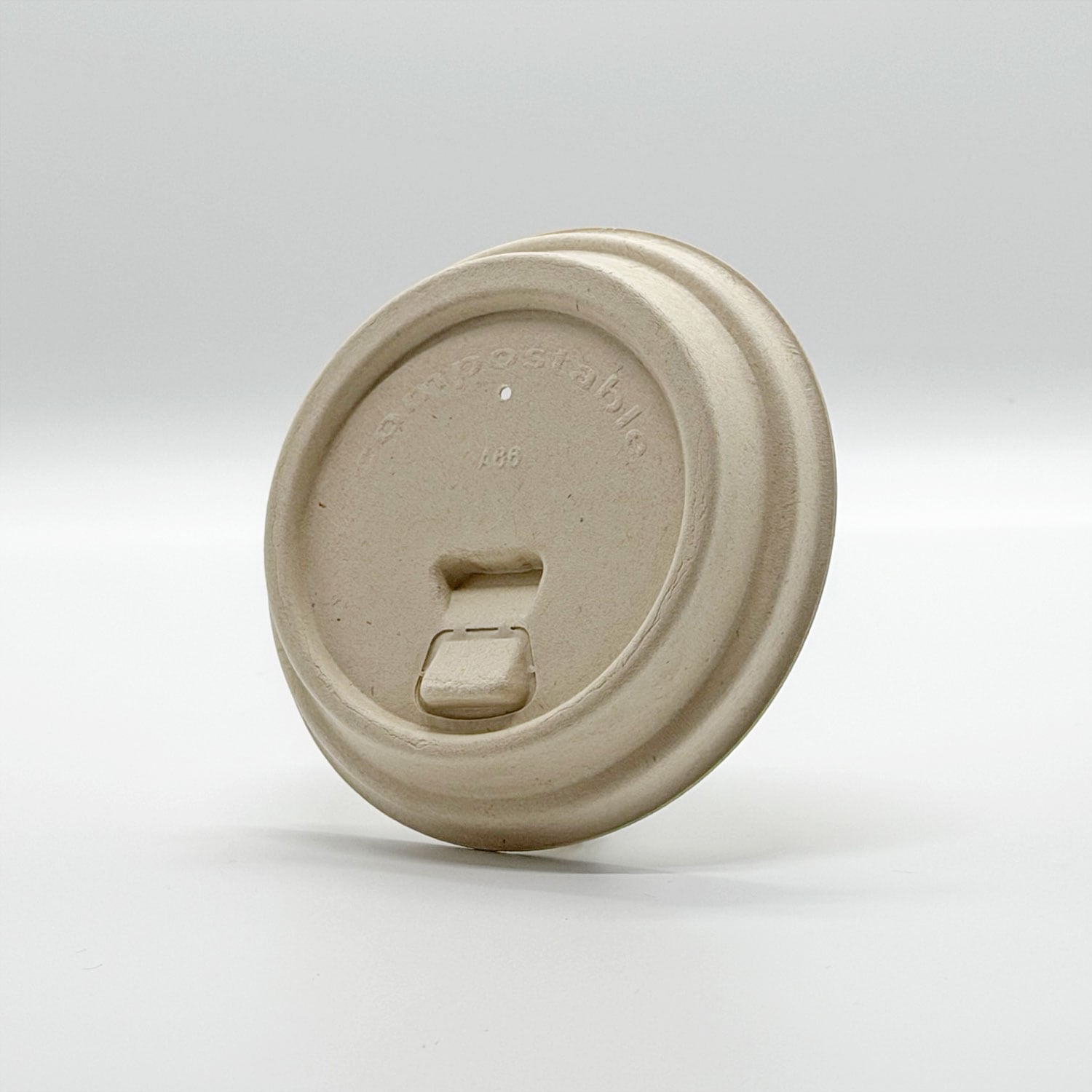 90mm口径 紙カップHOT/ICE兼用開閉式 リフトアップECO紙フタ（茶）1000個