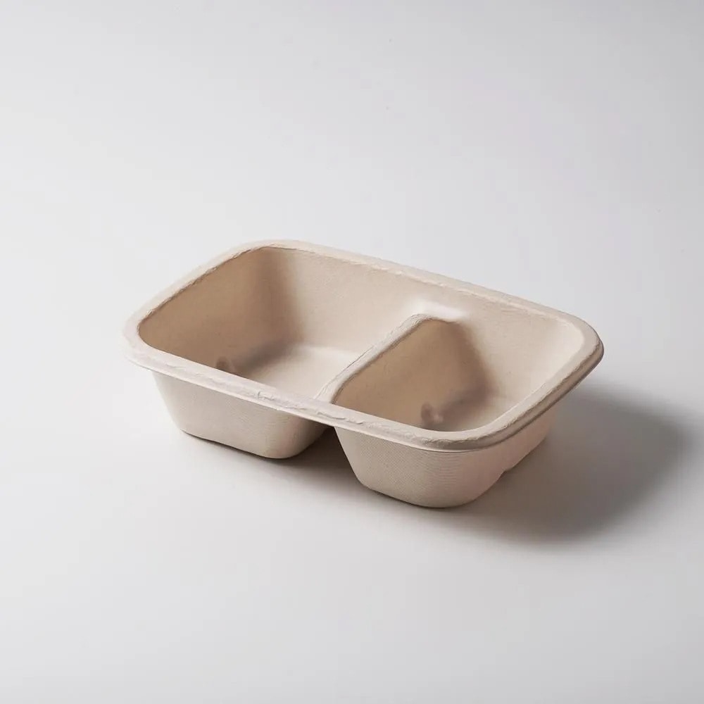 紙弁当箱900ml 2仕切|耐油性あり