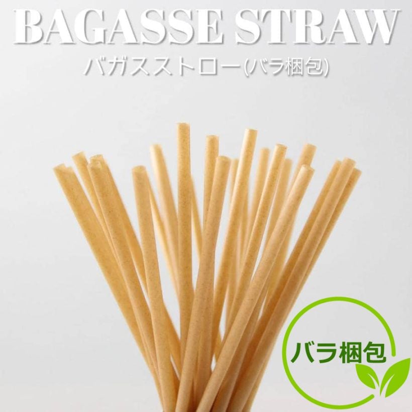 6mm口径210mm PHAエコバガスストロー バラ梱包 2000本