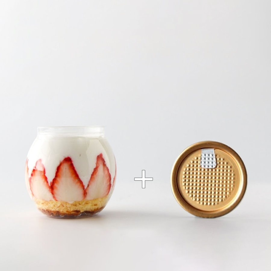 缶シーリング専用 容器フルオープンオールゴールド（円柱）210ml 200個入