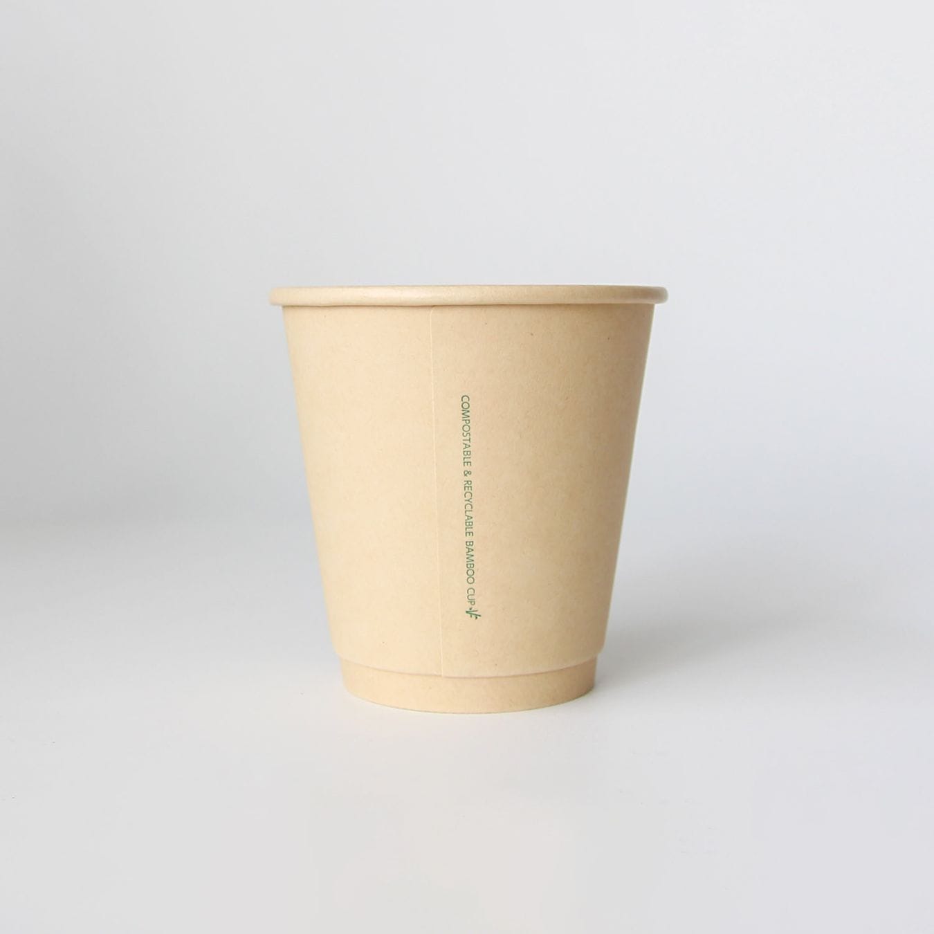 90mm口径 10オンス (300ml) バンブー水性コート二重紙コップ 500個