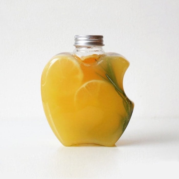 【受注生産】ドリンクボトル 400ml アップル フタ付き 6000個