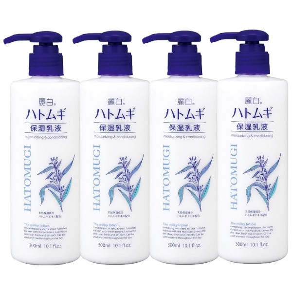 麗白 ハトムギ 保湿乳液 300ml ×4【4個セット】送料無料 大容量