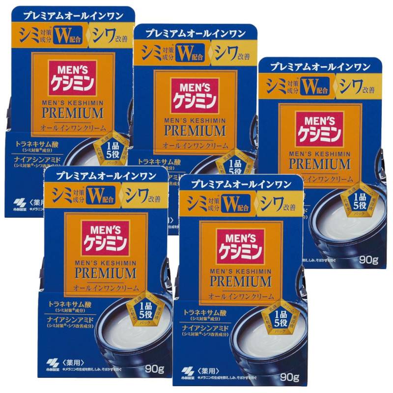 メンズ ケシミン プレミアム オールインワンクリーム 90g×5【5個セット