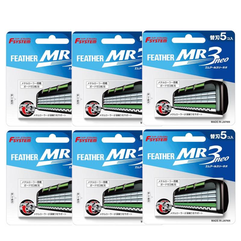 FEATHER フェザー MR3ネオ替刃5コ入 ×6【6個セット】【ネコポス