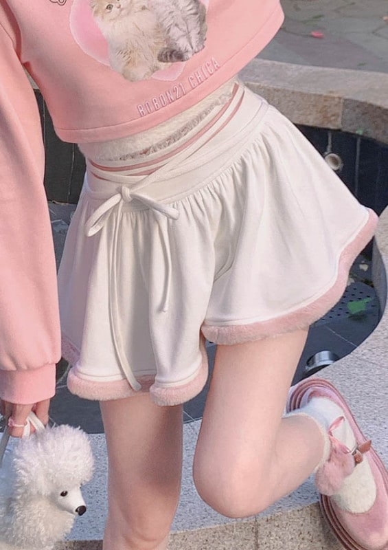 もこラインフレアキュロットスカート-全２色-|スカート・スカパン|BOTTOMS