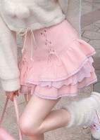 ★SALE/10%オフ★[残り１点]miniリボンラウンド衿スリムニットトップス-全２色-