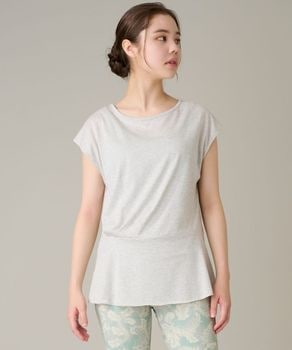 トップス STONE  non-hedge ブラウス シャツ ラインストーン付シアーシャツ