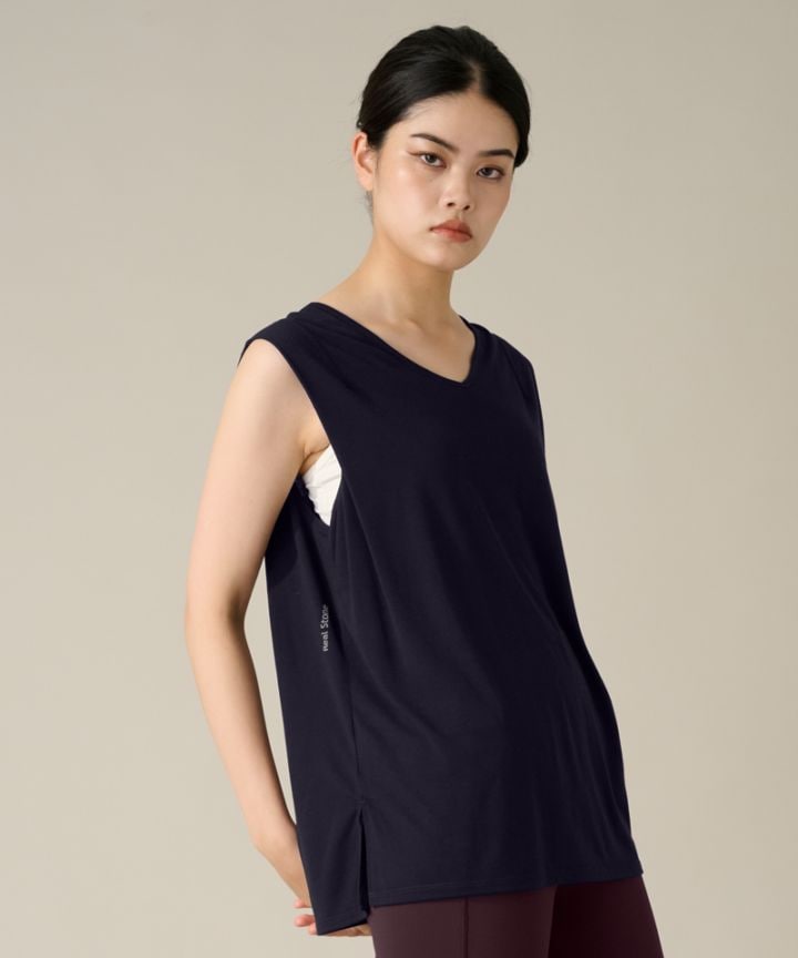 スリーブレストップ ネイビー