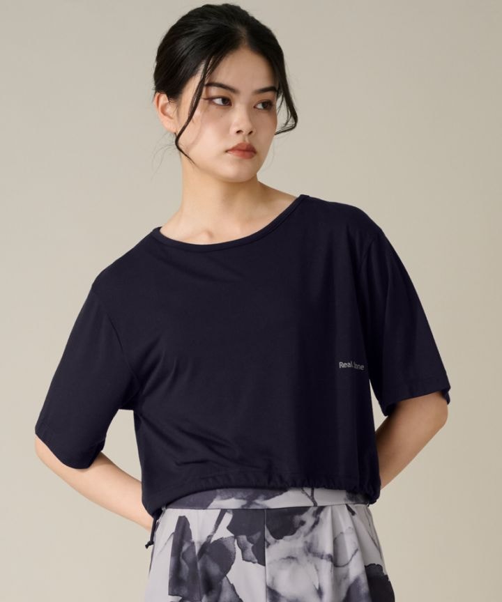 ハーフスリーブトップ ネイビー