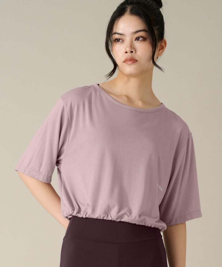 ハーフスリーブトップ ラベンダー