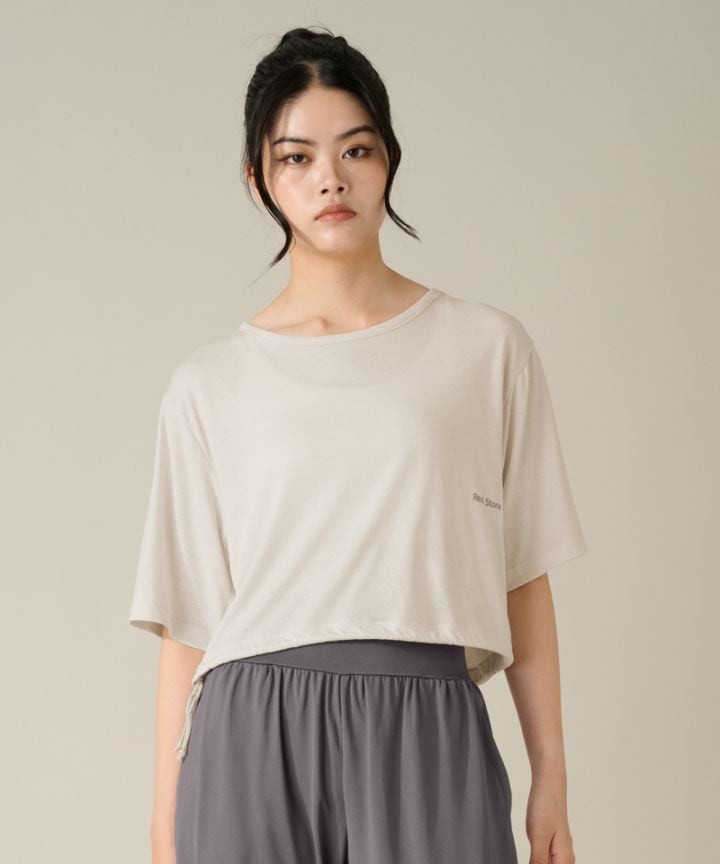 ハーフスリーブトップ サンド