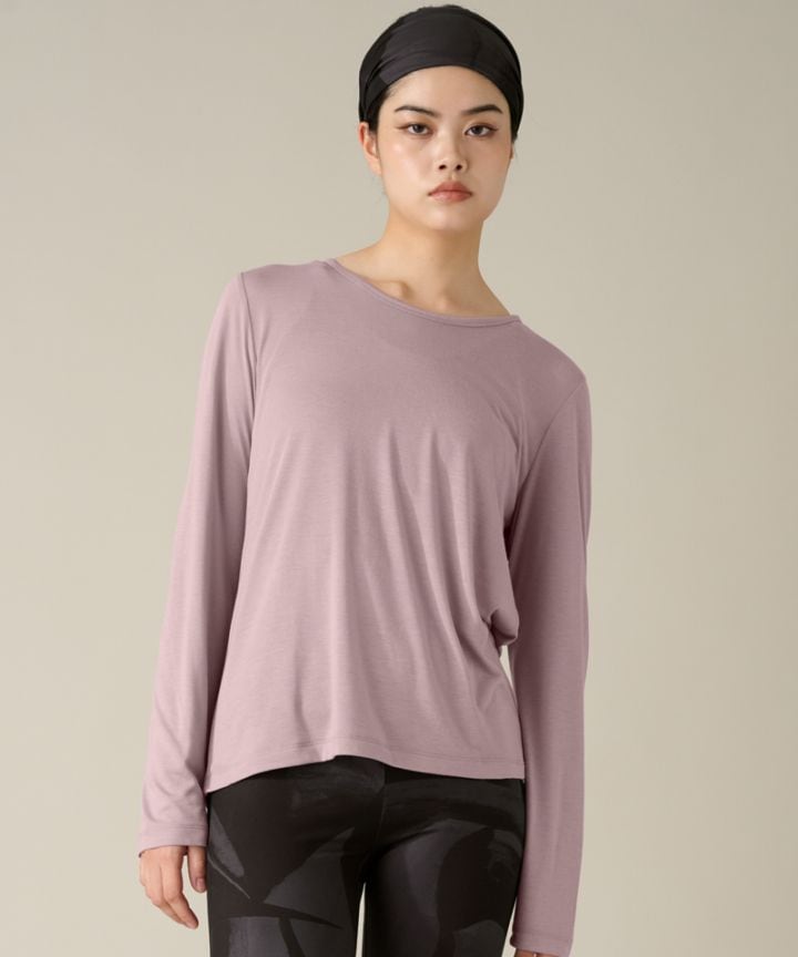 ロングスリーブトップ ラベンダー