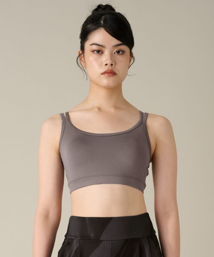 【COCOTEX（ココテックス）】ショートトップ ローズグレー