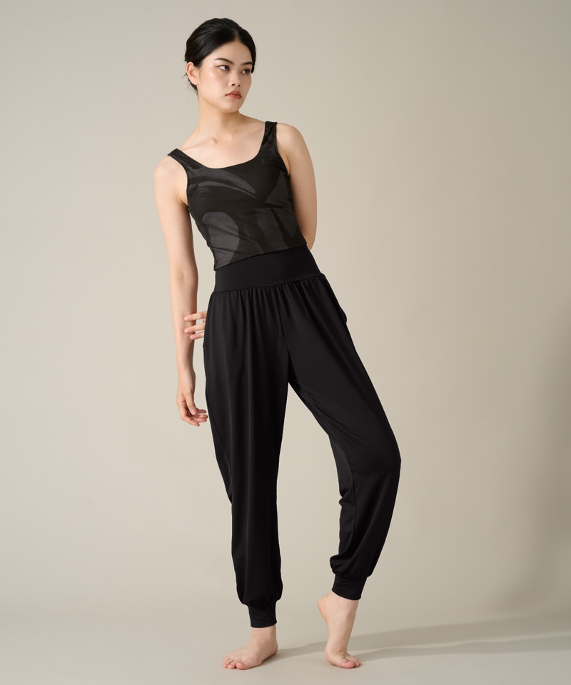 【COCOTEX(ココテックス)】アラジンパンツ ブラック