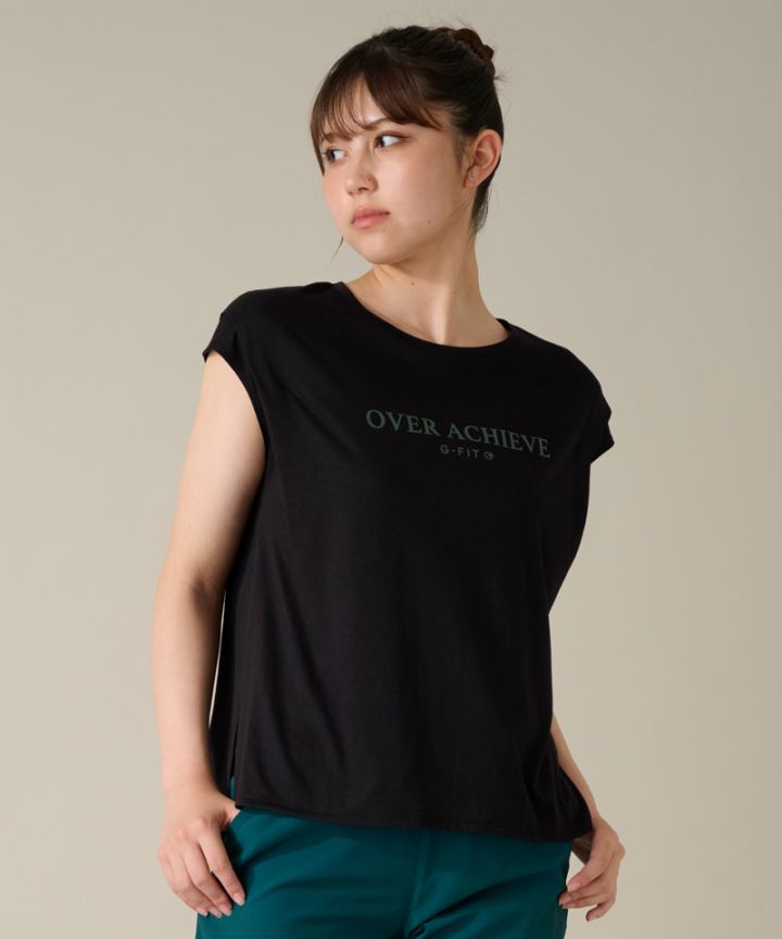 フレンチスリーブトップ ブラック